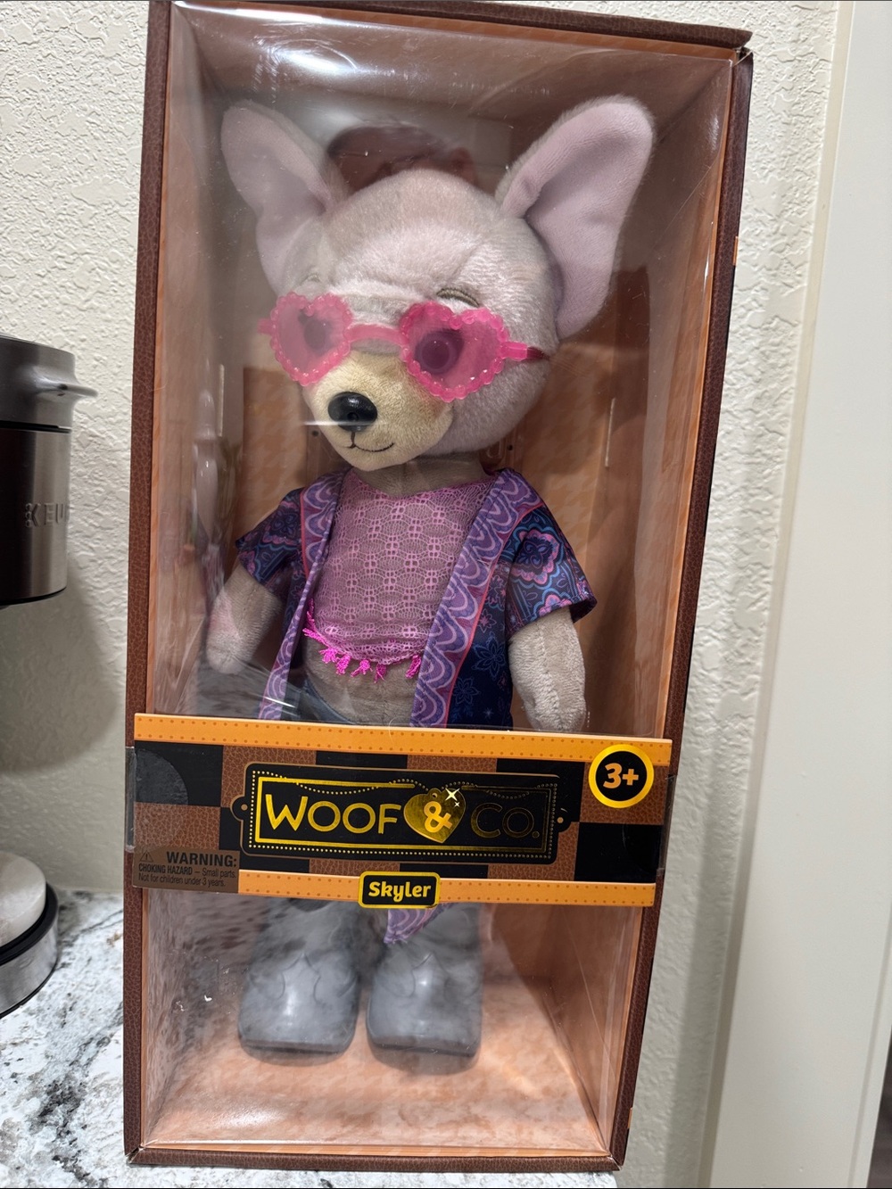 Skyler Plush Doll in Pink and Purple